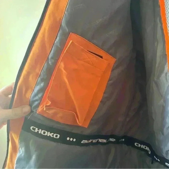 Adrenaline  By Choko Authentics Men’s Winter Thinsulate Jacket In Orange - Picture 10 of 14